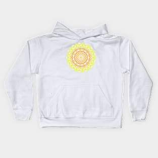 Sun Fire Mandala Kids Hoodie